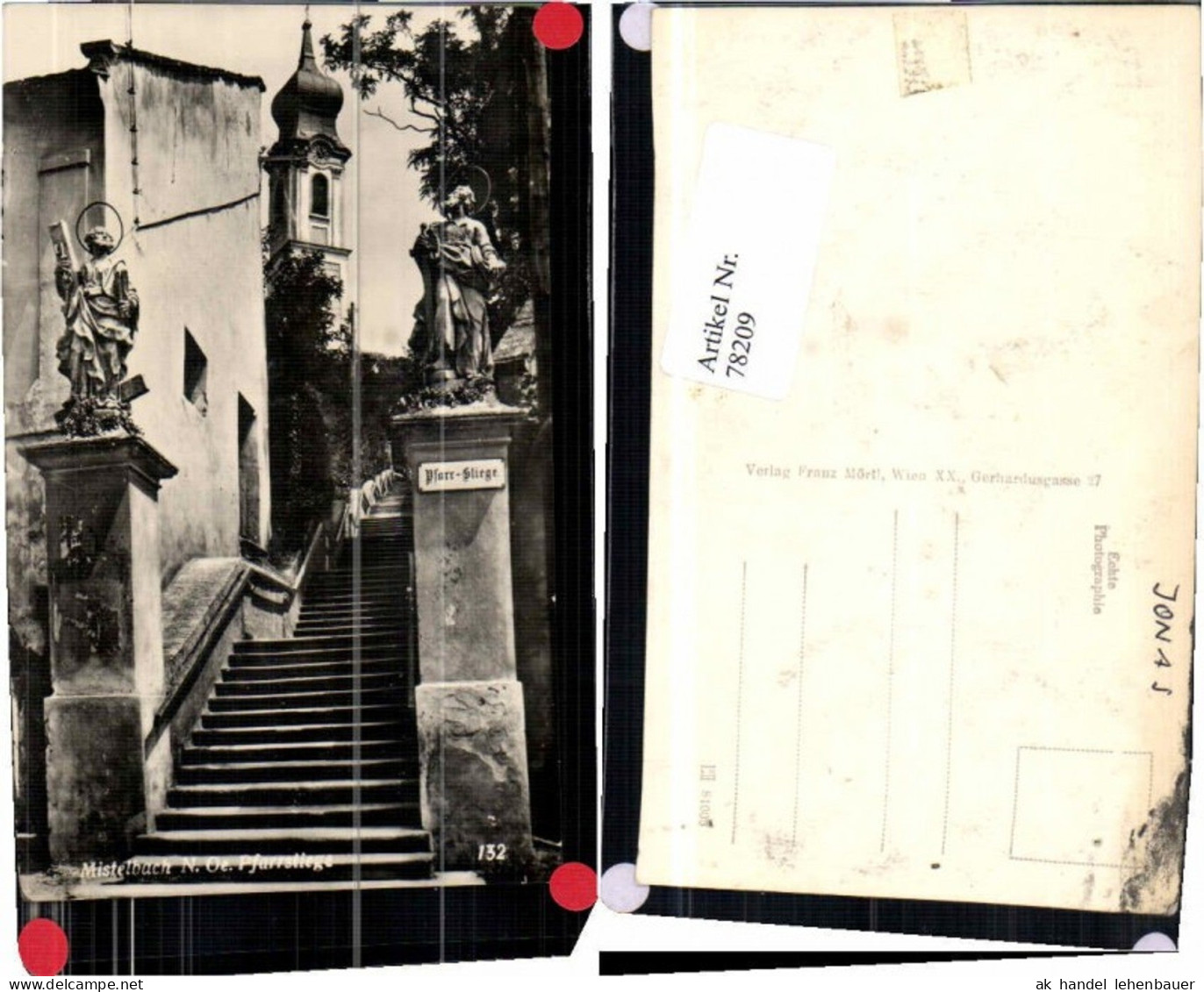 78209,Mistelbach Pfarrstiege 1940