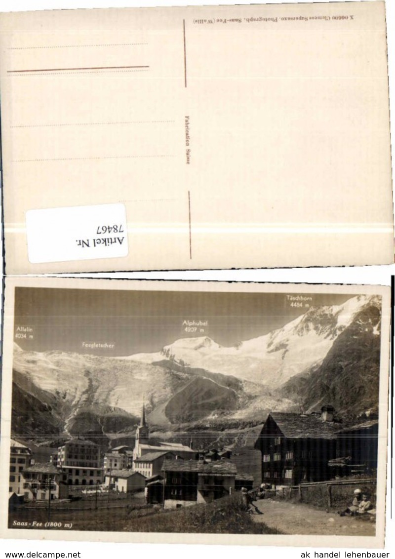 78467,Saas Fee Partie im Ort Wallis