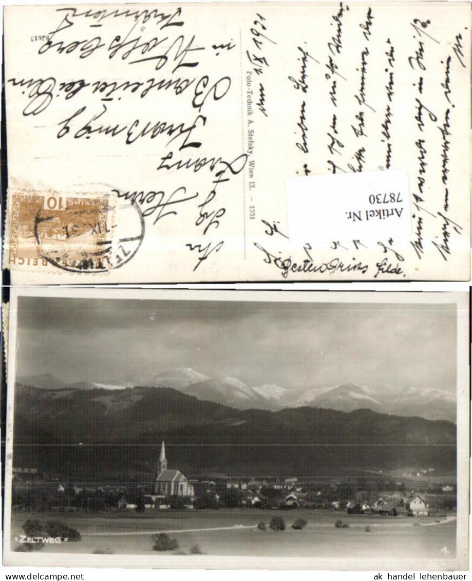 78730,Zeltweg Schöne Totale 1931 pub Stefsky