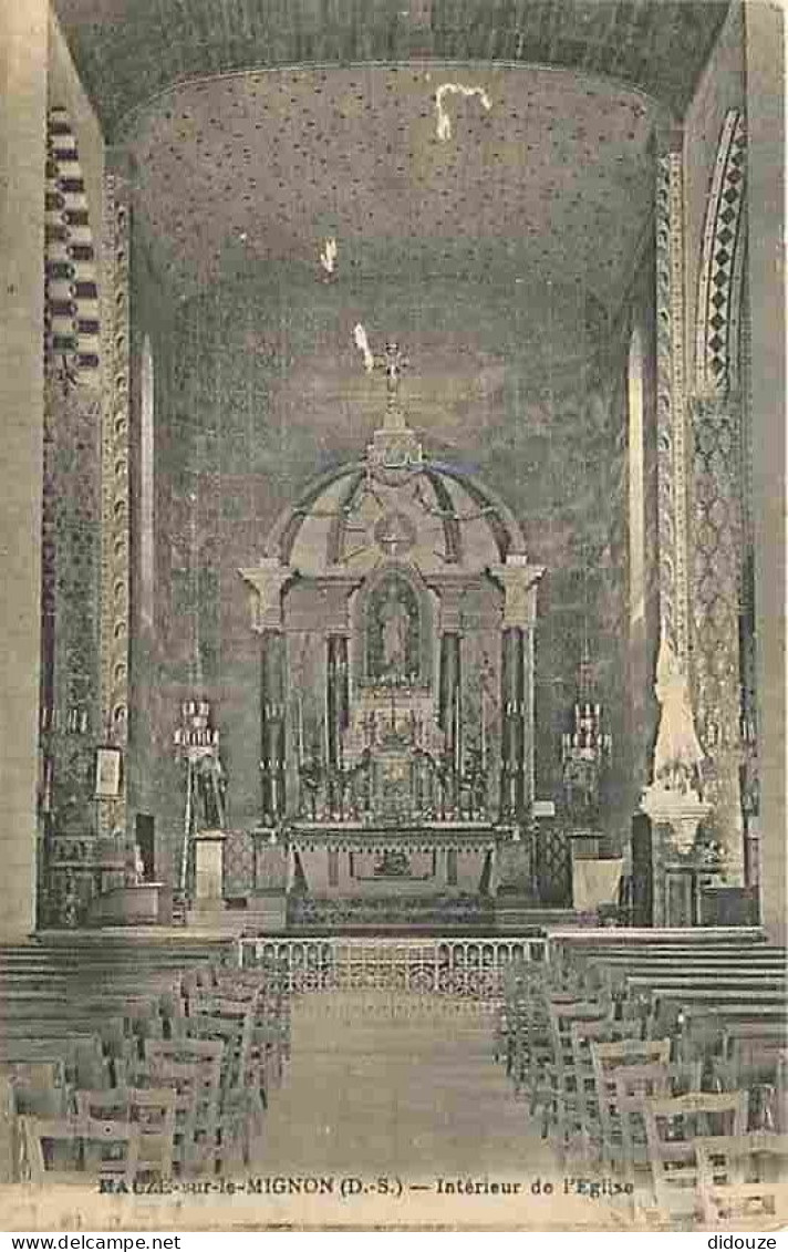 79 - Mauzé sur le Mignon - Intérieur de l'Eglise - Correspondance - CPA - Voir Scans Recto-Verso