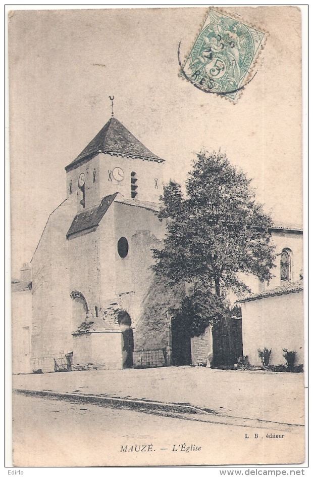 ---79 -----MAUZE sur LE MIGNON   l'église TB