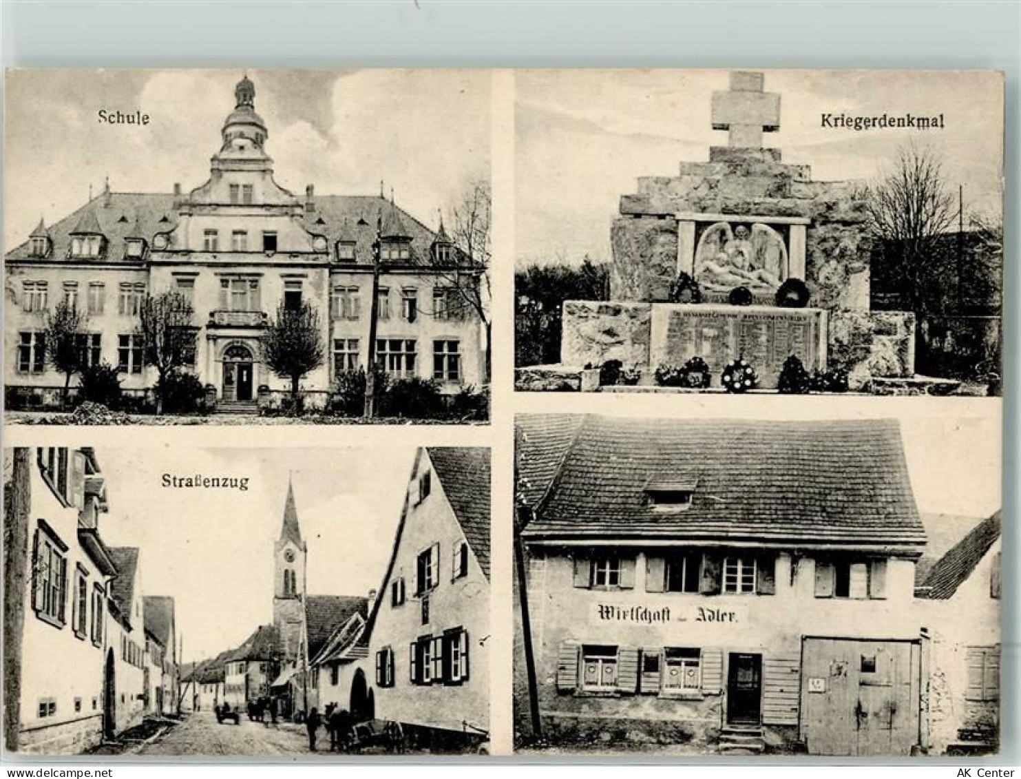 79268 W7805 Bötzingen - Schule Kriegerdenkmal Gasthaus Zum Adler Rudolf ... - 13618308