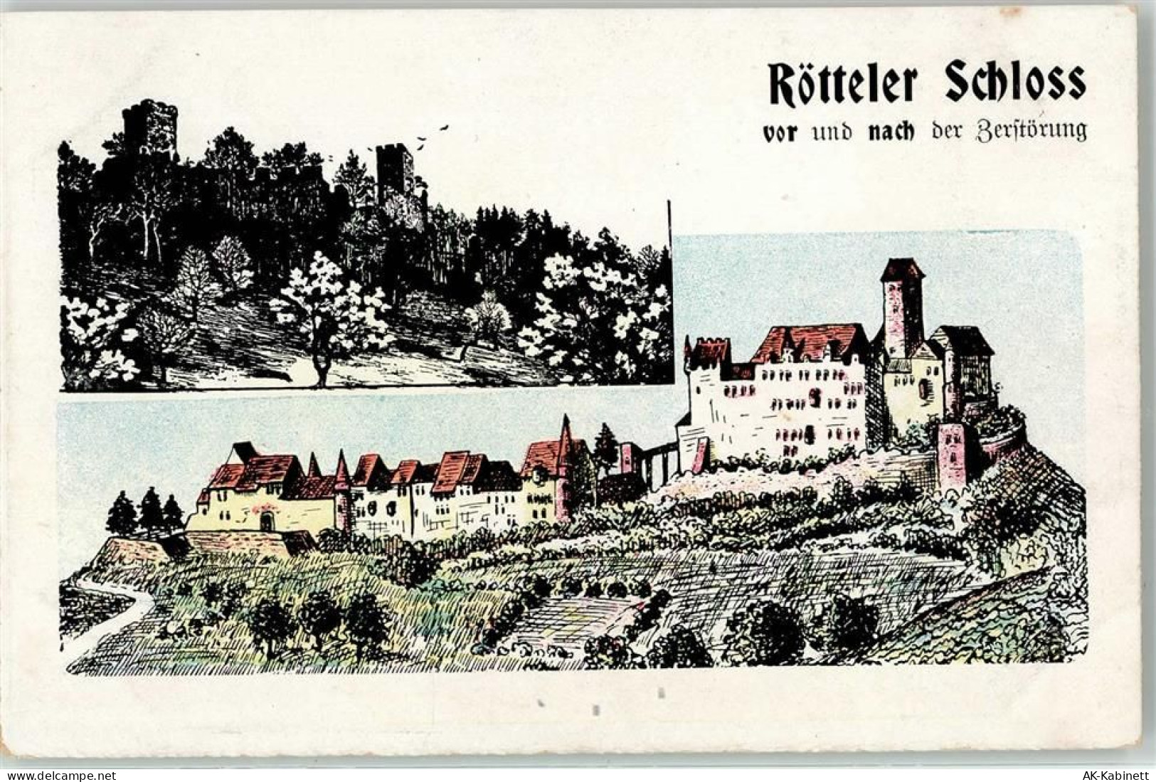 79539 W7850 Lörrach 1906 - Rötteler Sschloss - 51916854