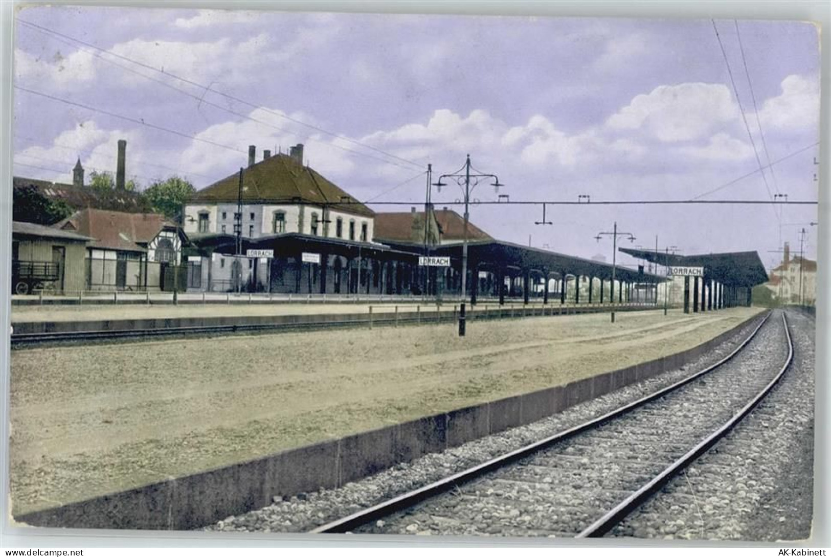 79539 W7850 Lörrach Lithographie Bahnhof - 51532791