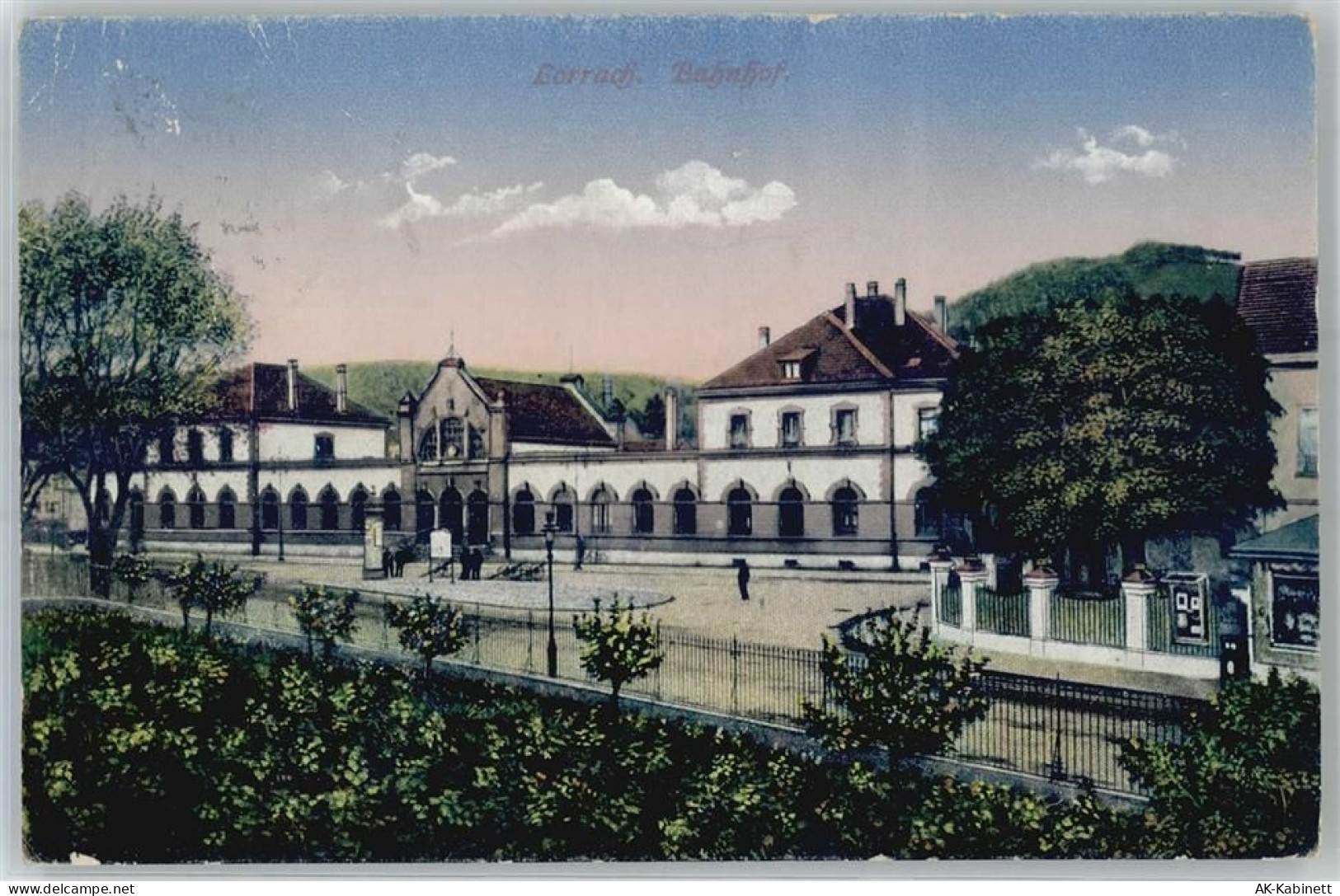 79539 W7850 Lörrach Lithographie Bahnhof - 51533006