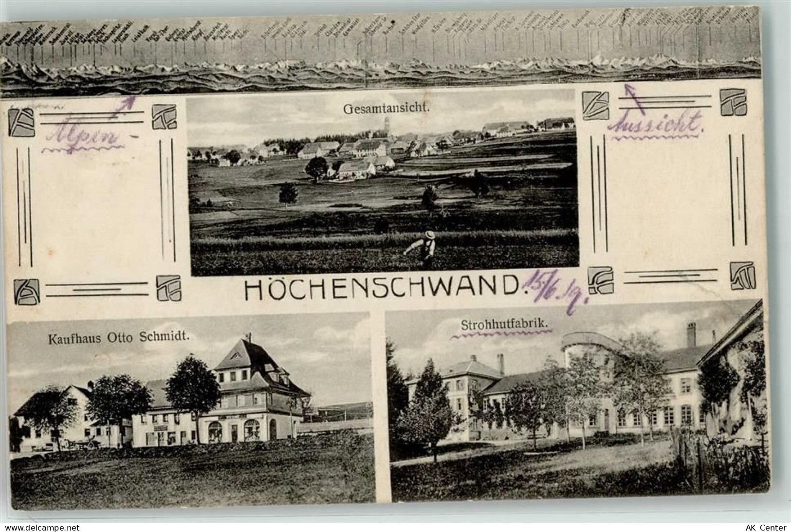 79862 W7821 Höchenschwand - Kaufhaus Otto Schmidt Strohhutfabrik - 13610631