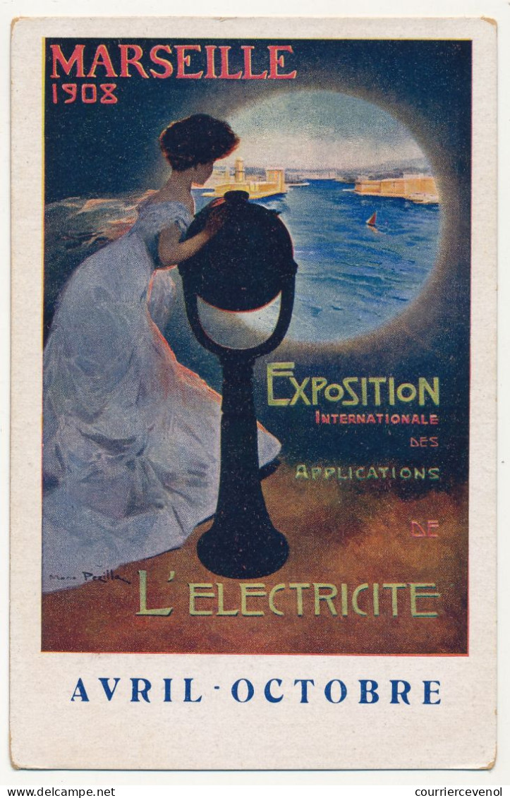 8 CPA - MARSEILLE (B du R) - Exposition Internationale d' Électricité - 1908
