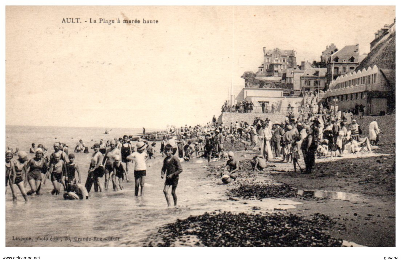 80 AULT - La plage à marée haute
