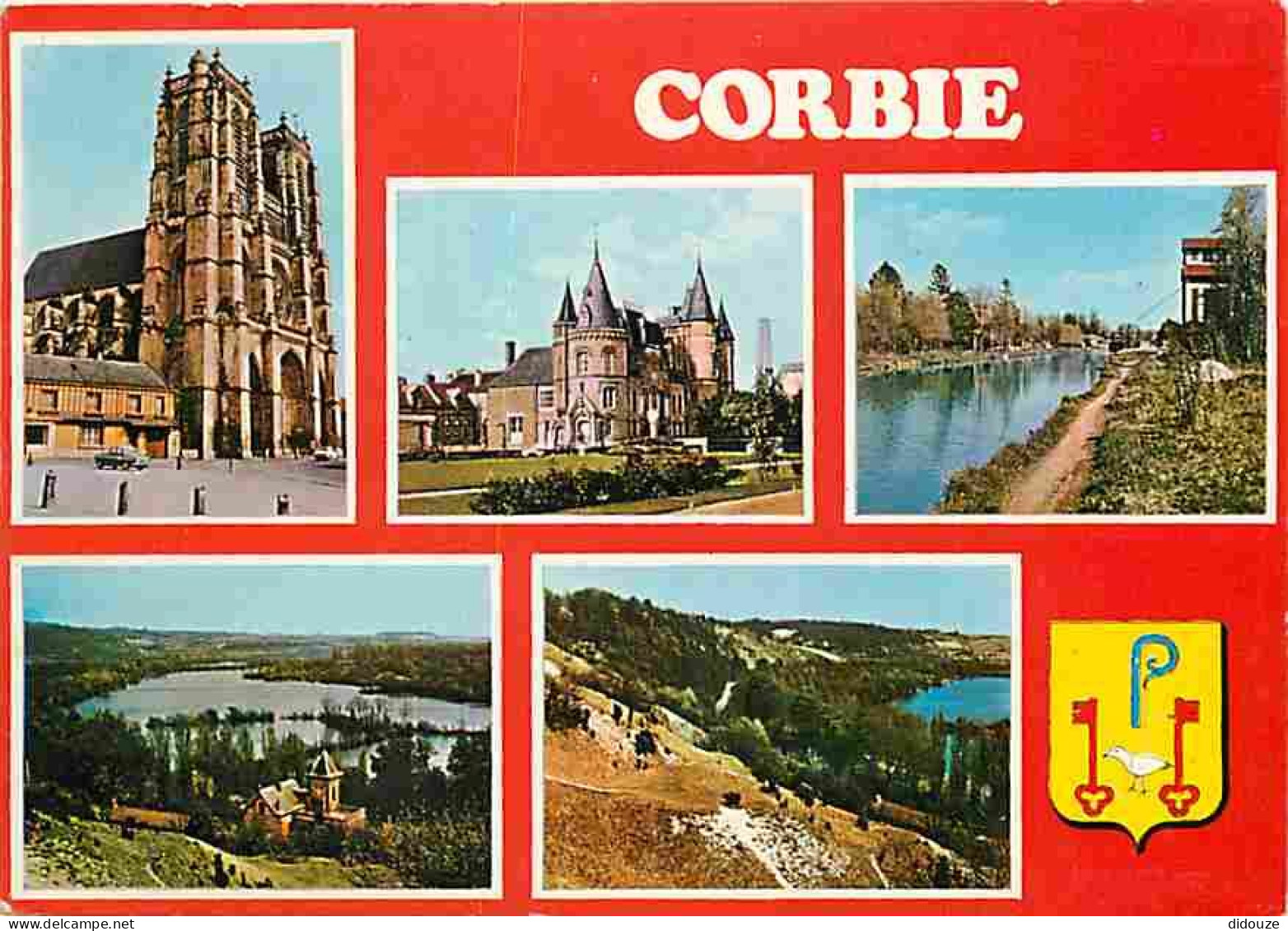 80 - Corbie - Multivues - Blasons - CPM - Voir Scans Recto-Verso