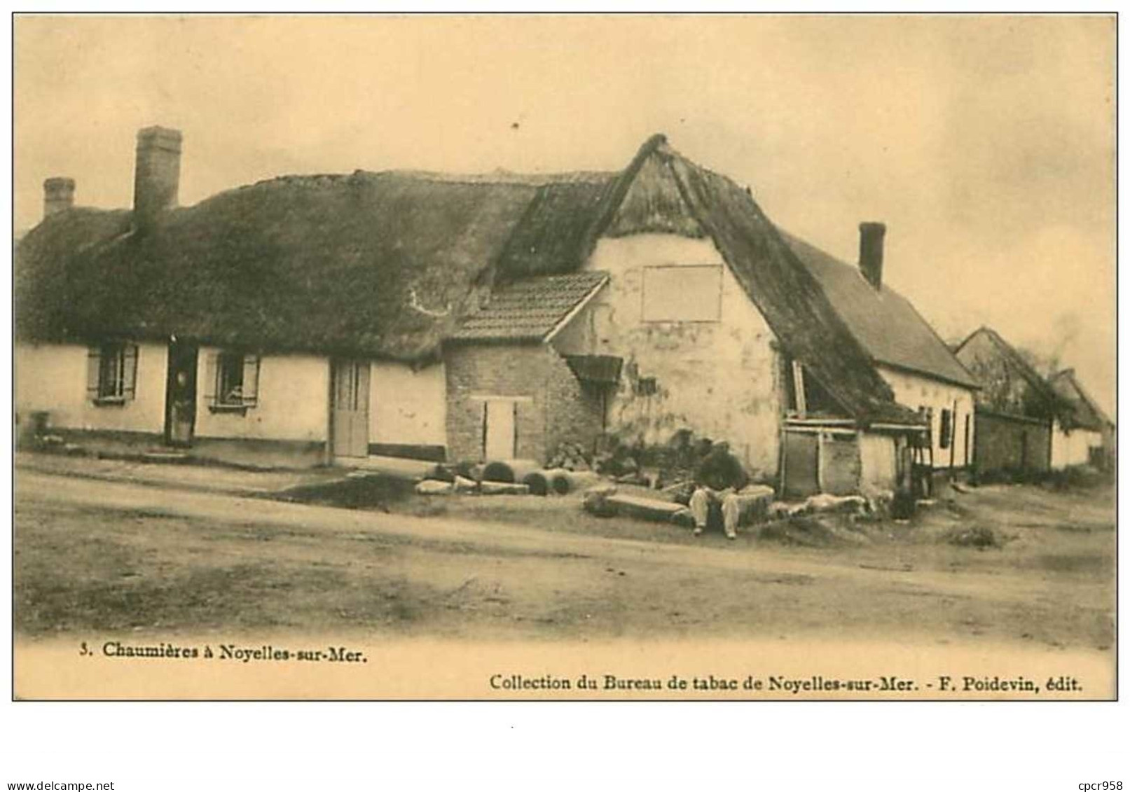 80.NOYELLES SUR MER.n°60.CHAUMIERES A NOYELLES SUR MER.RARE