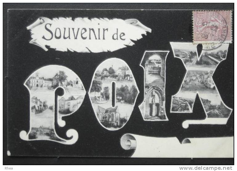 80 Poix-de-Picardie multi vues souvenir de D80D K80630K C80630C RH048558