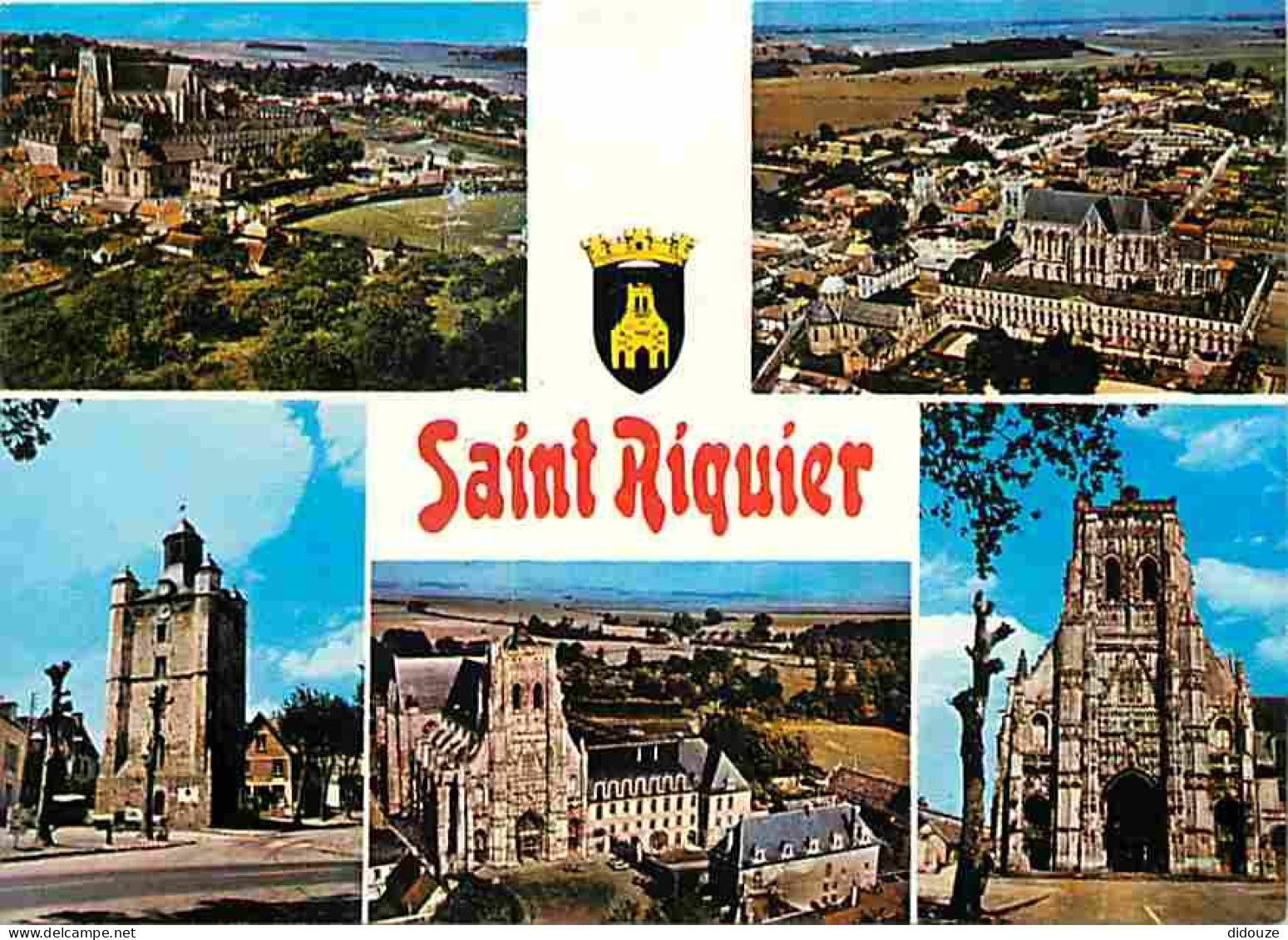 80 - Saint Riquier - Multivues - Blasons - CPM - Voir Scans Recto-Verso