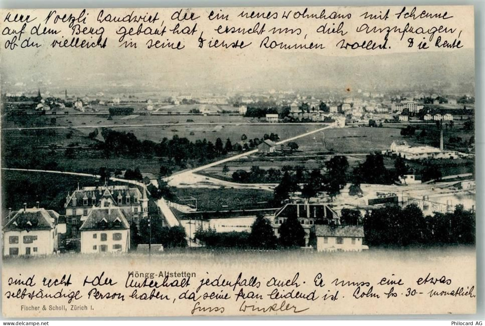 8000 Altstetten 1904 Foto AK Höngg - 13306219