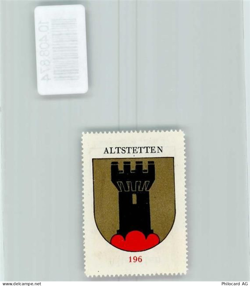 8000 Altstetten - Vignette Wappen Kaffee Hag ca 1920-1940 Turm - 10408874