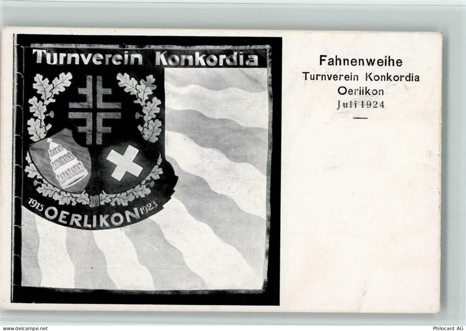 8000 Oerlikon - Fahnenweihe - Turnverien Konkordia 1924 AK - 13213793