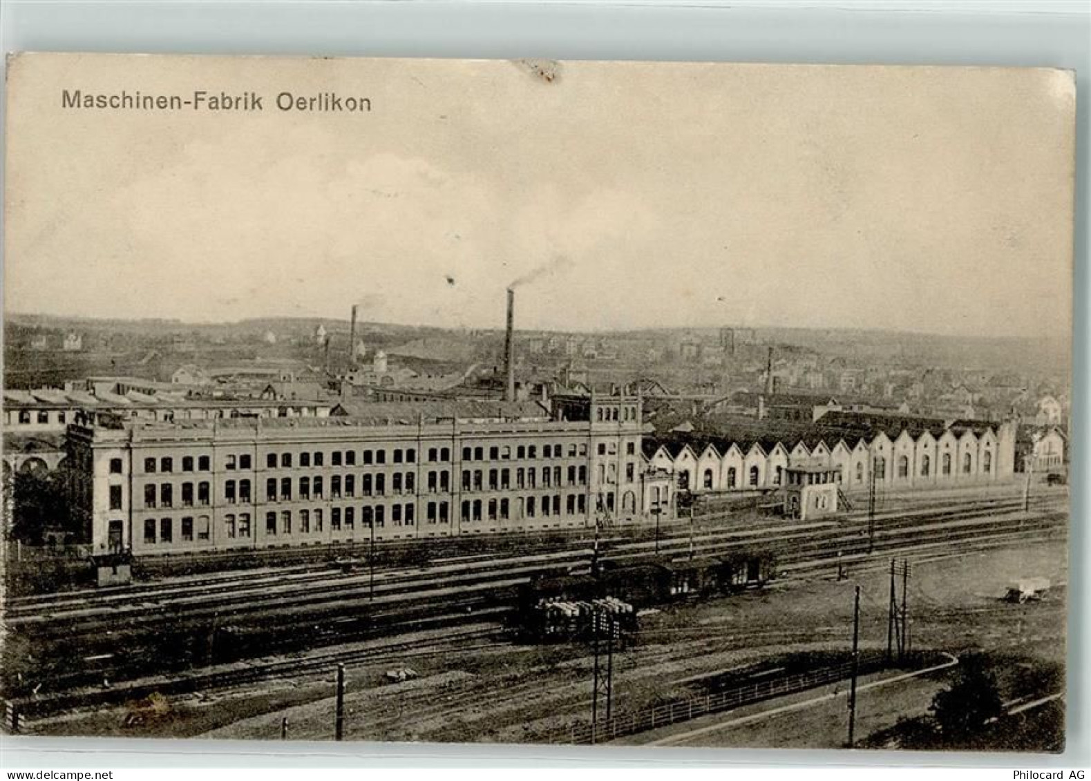 8000 Oerlikon - Maschinen Fabrik Bahnlinie Eisenbahnwagen - 13251243