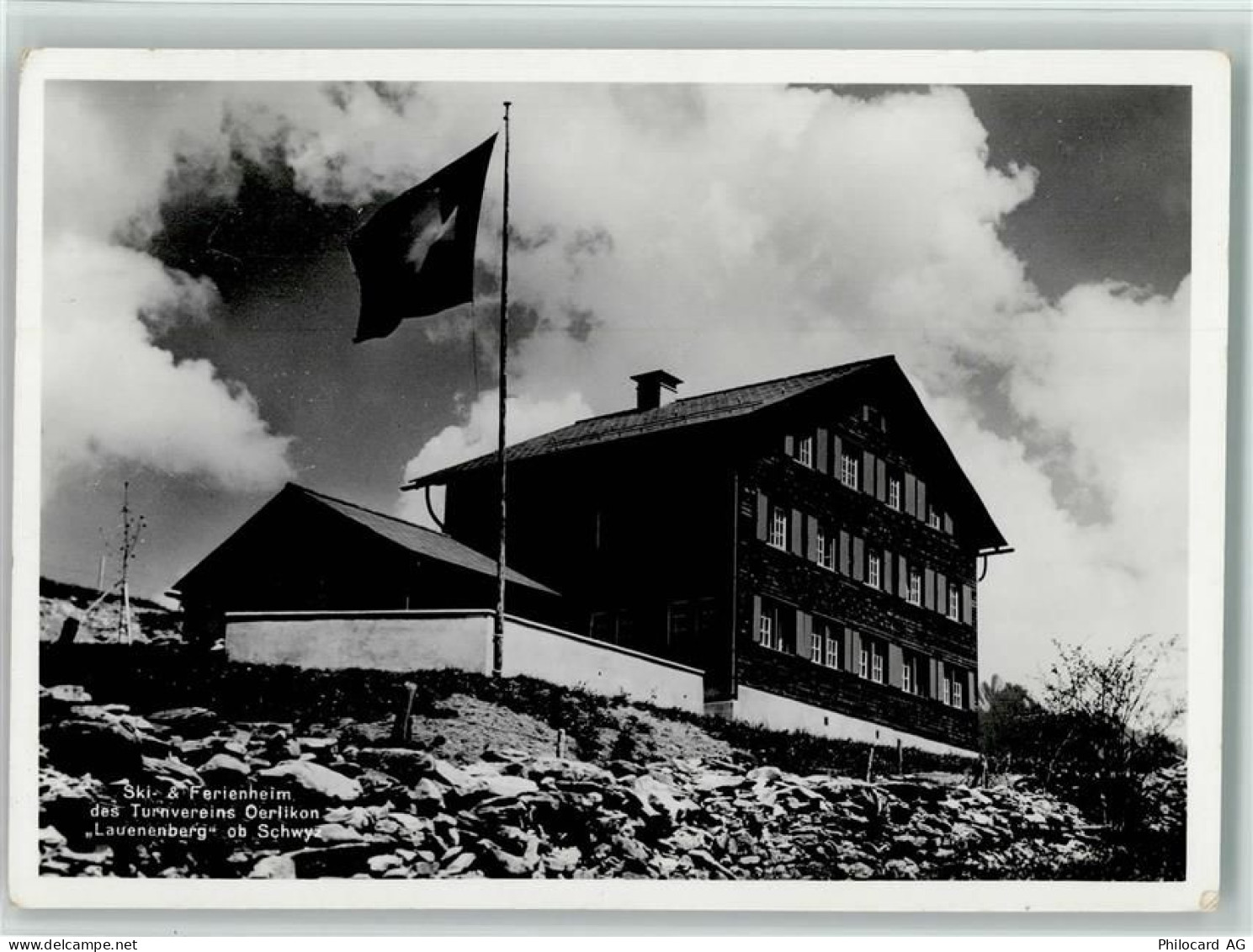 8000 Oerlikon - Ski-&Ferienheim Oerlikon Schweizer Flagge - 10161531