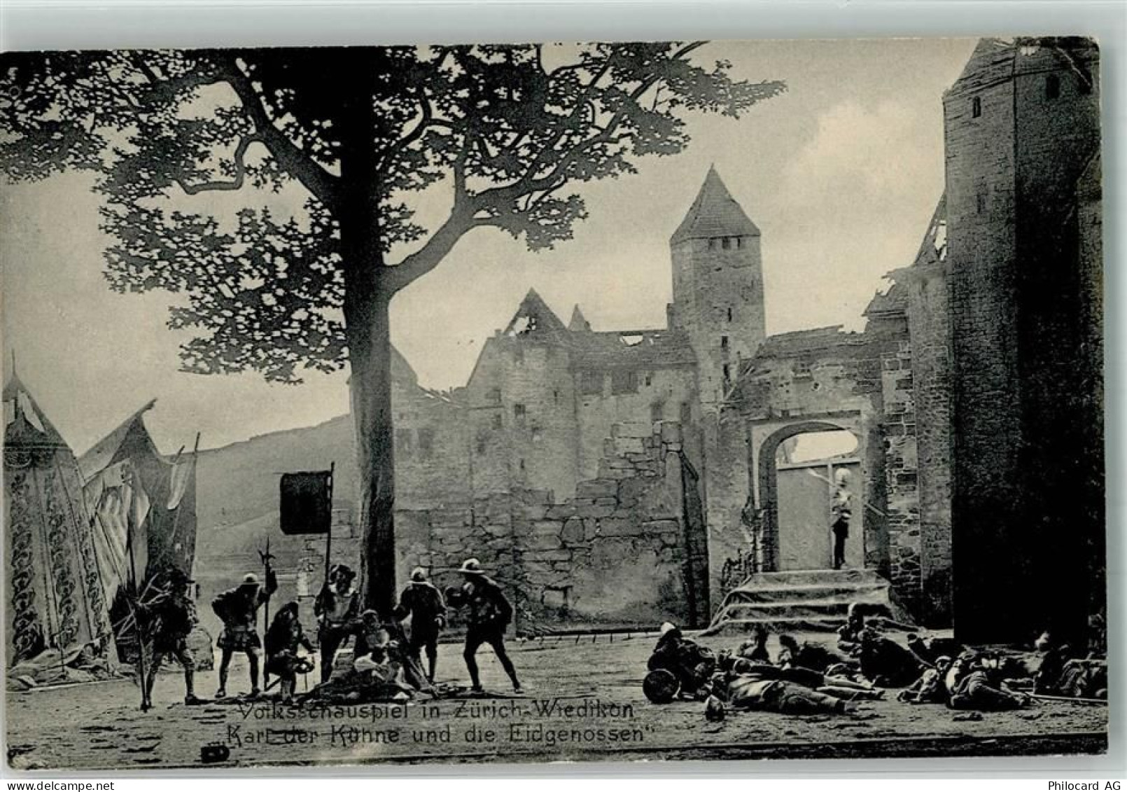 8000 Wiedikon Zürich 1904 Foto AK Theater - 13994012