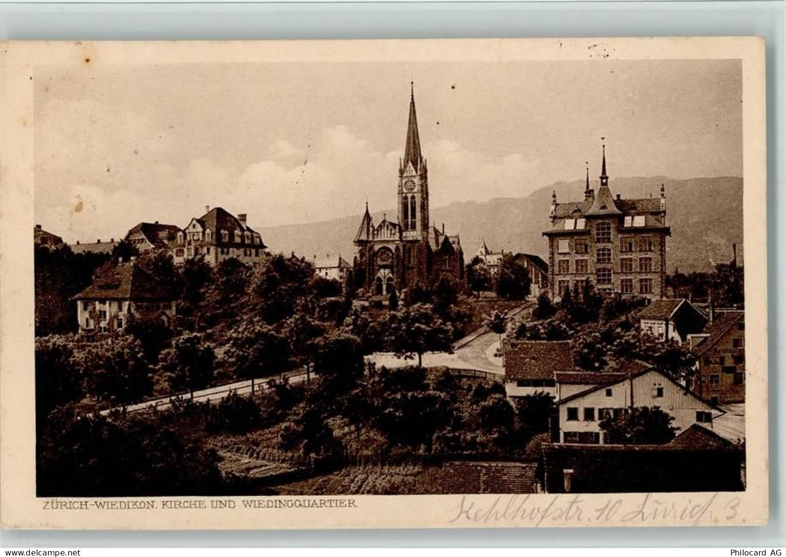 8000 Wiedikon Zürich 1921 - Teilansicht - 13085464