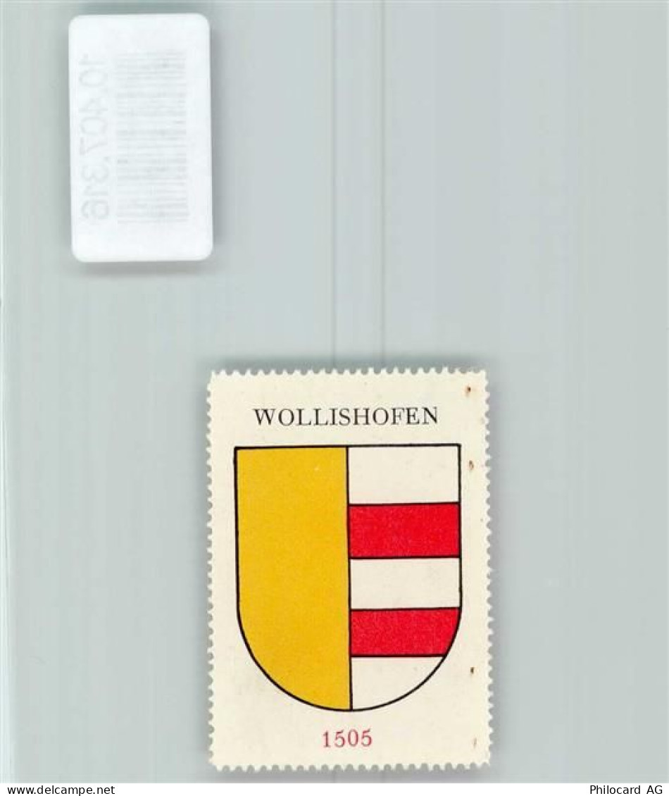 8000 Wollishofen Zürich - Vignette Wappen Kaffee Hag 1920-1940 - 10407316
