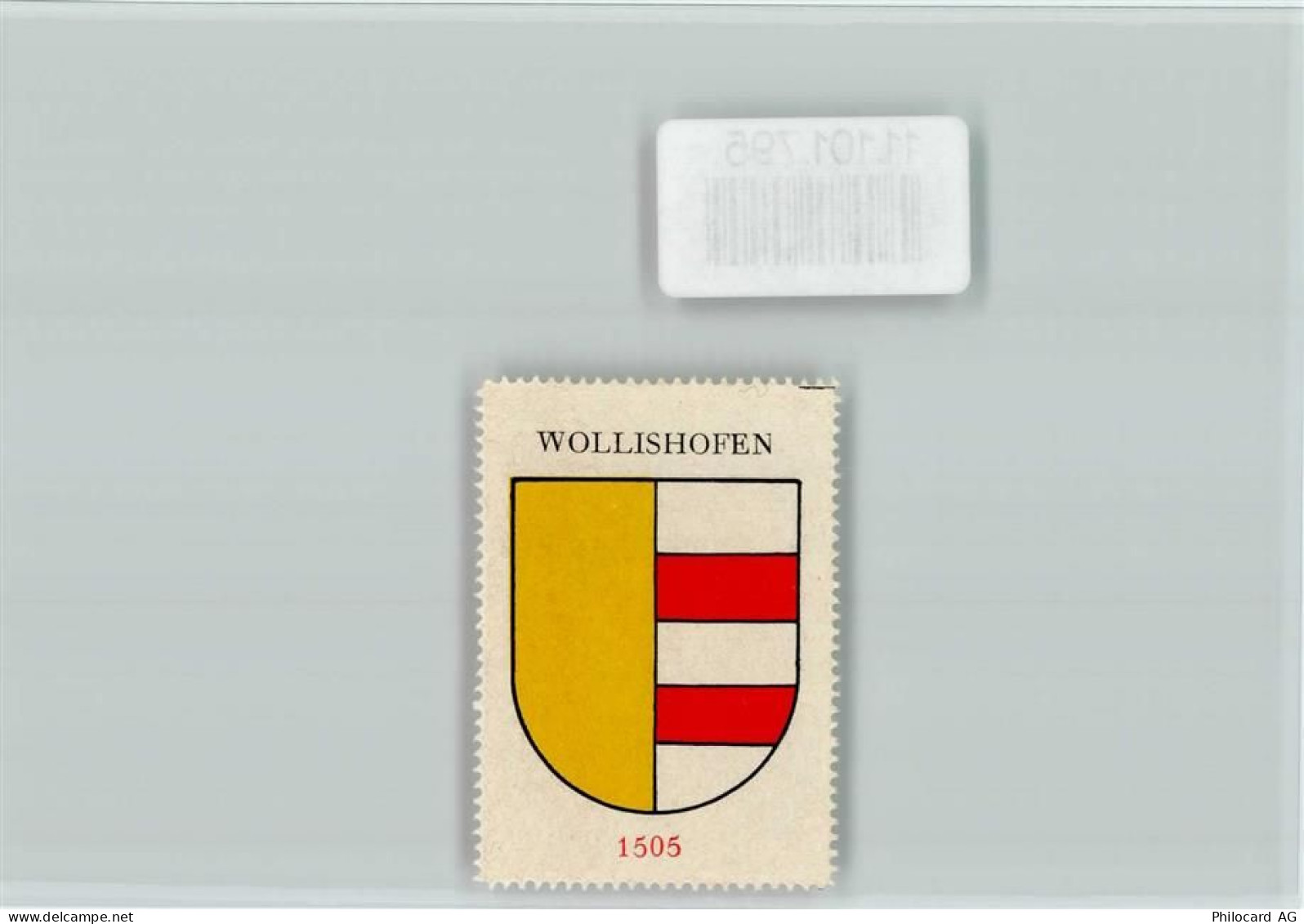 8000 Wollishofen Zürich - Vignette Wappen Kaffee Hag ca 1920-1940 - 11101795