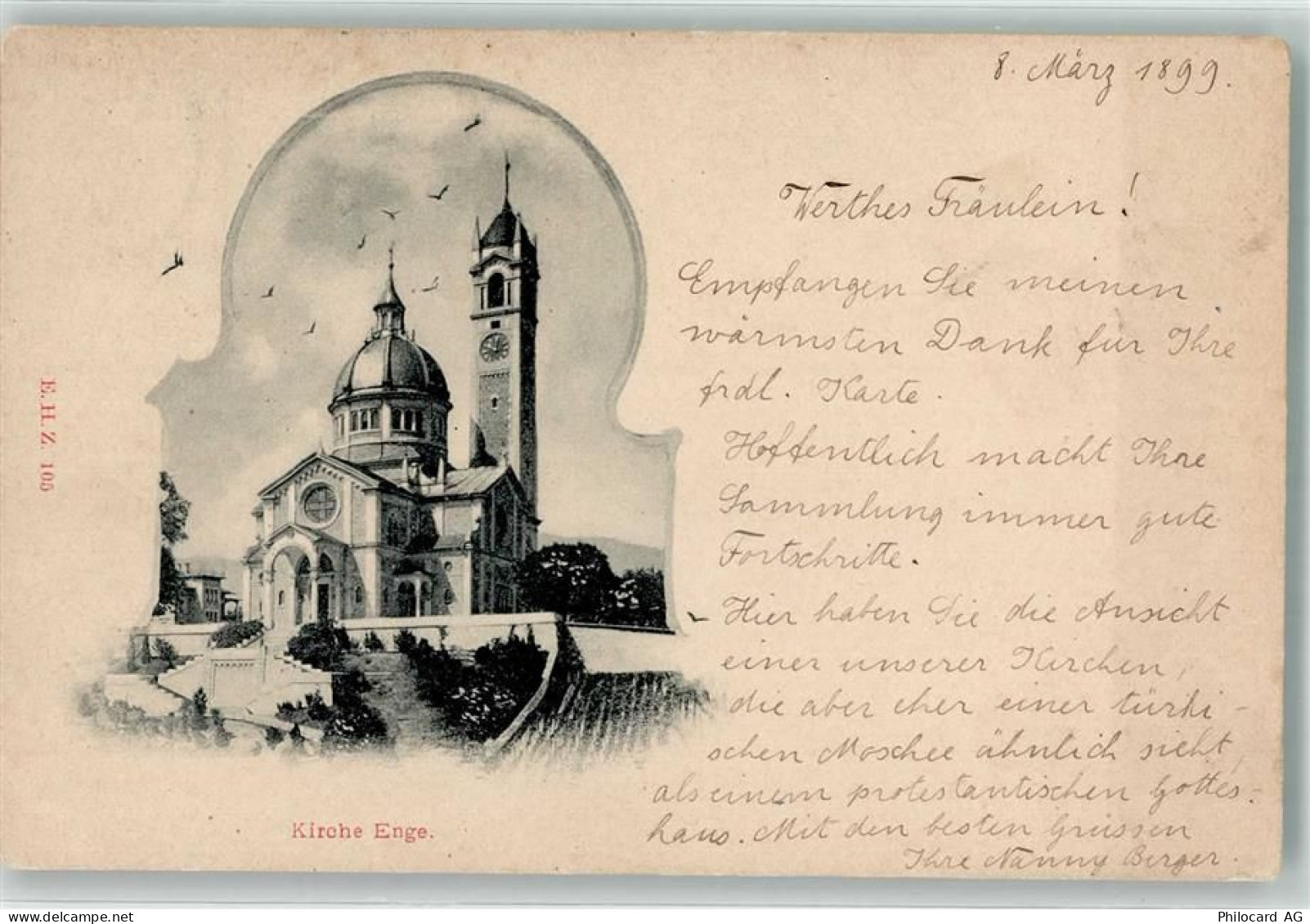 8000 Zürich 1899 - Kirche Enge - 39535910