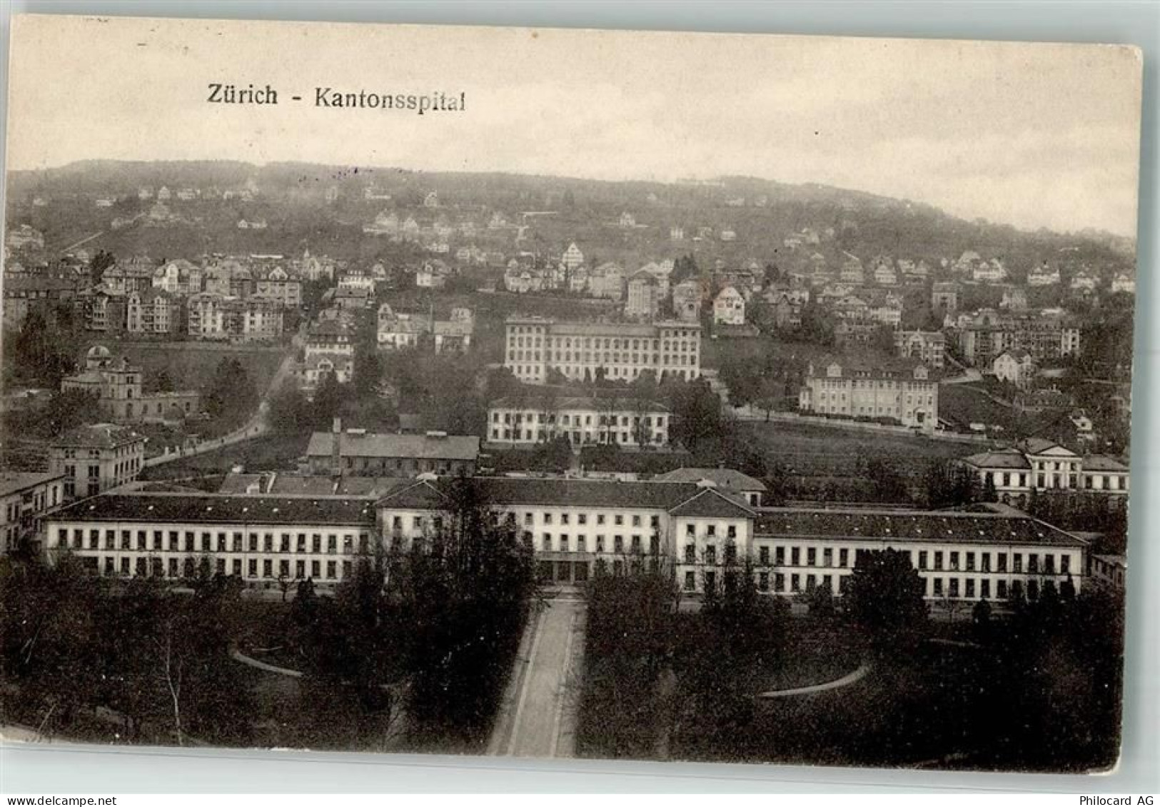 8000 Zürich 1916 Foto AK Krankenhaus Feldpost Fluntern - 10735079