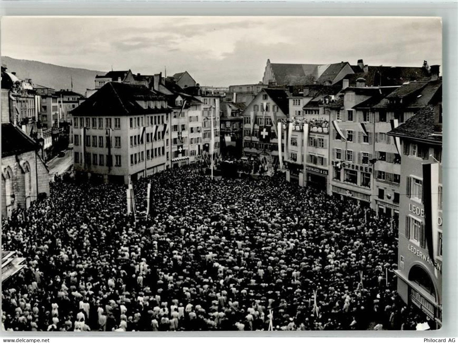 8000 Zürich 1951 Foto AK 600 Jahre im Bunde der Eidgenossen Jubeläumsfei... - 13993759