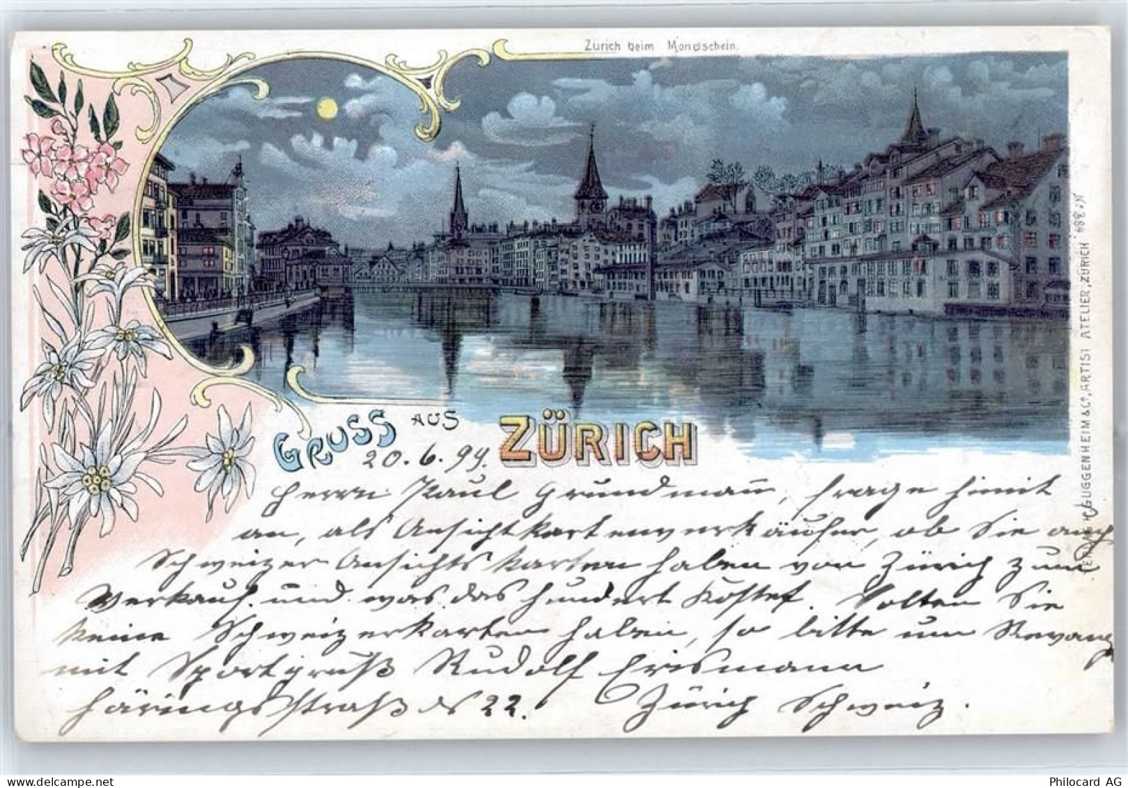 8000 Zürich - Zürich bei Mondschein - 50944883