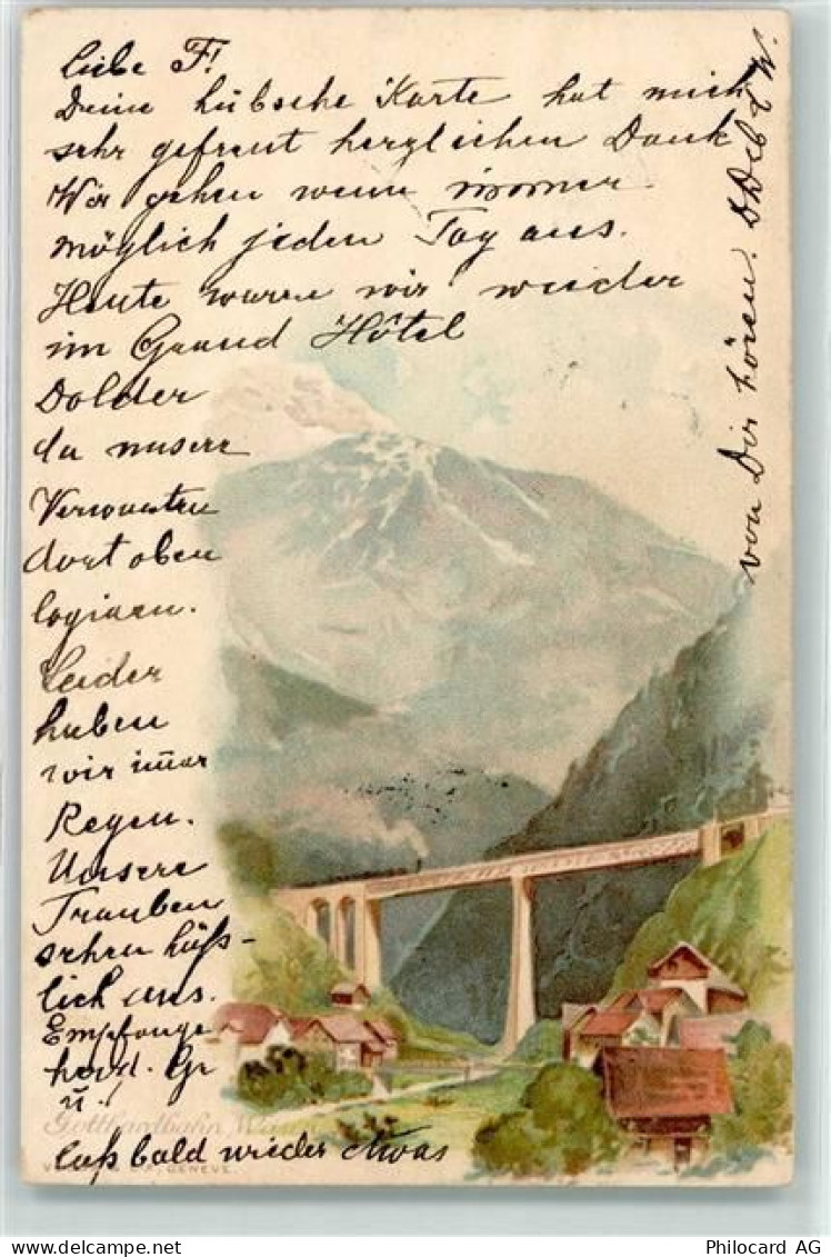 8049 Höngg 1899 - Gotthardbahn Ort lt. Stempel - 10593258