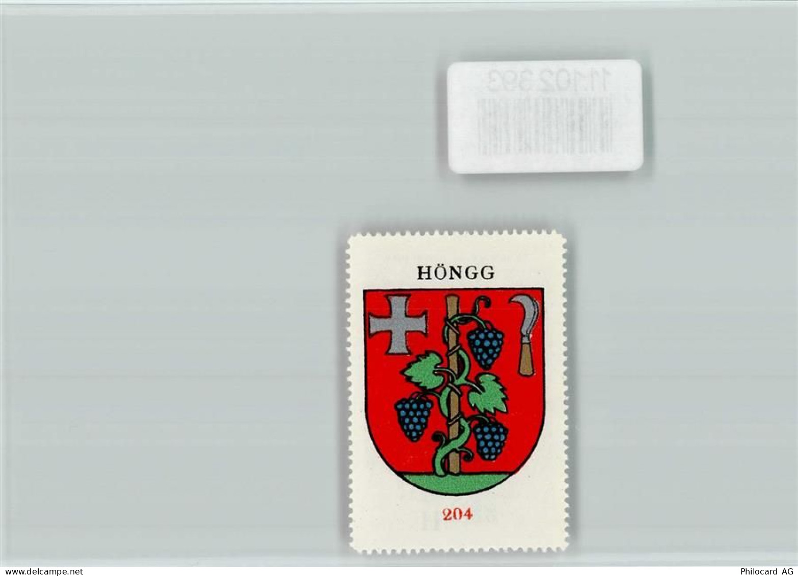 8049 Höngg - Vignette Wappen Kaffee Hag ca 1920-1940 - 11102393