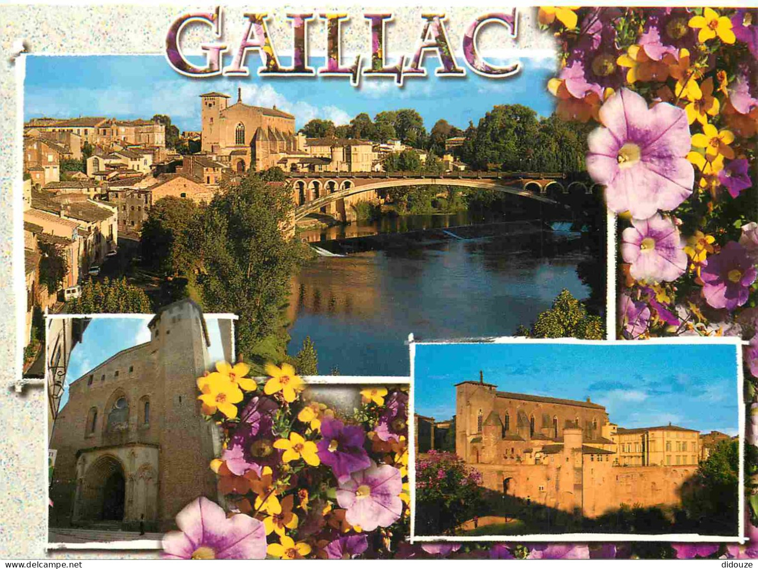 81 - Gaillac - Multivues - Fleurs - CPM - Voir Scans Recto-Verso