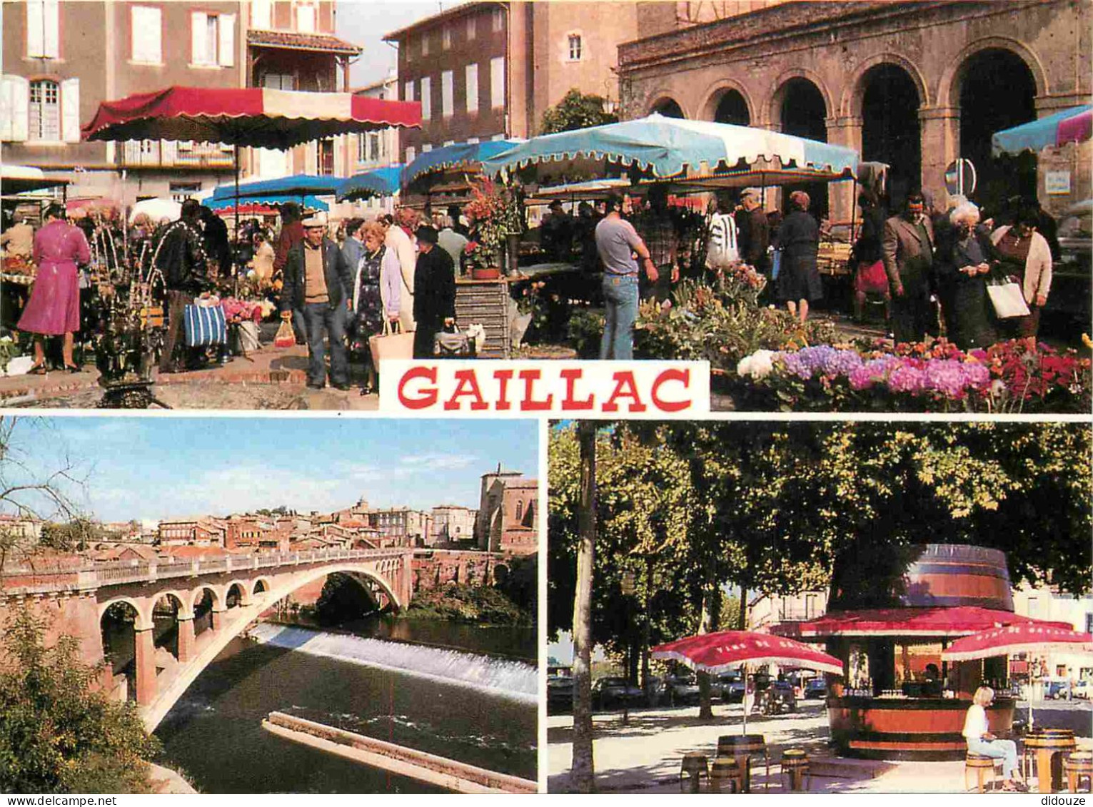 81 - Gaillac - Multivues - Marché - CPM - Voir Scans Recto-Verso