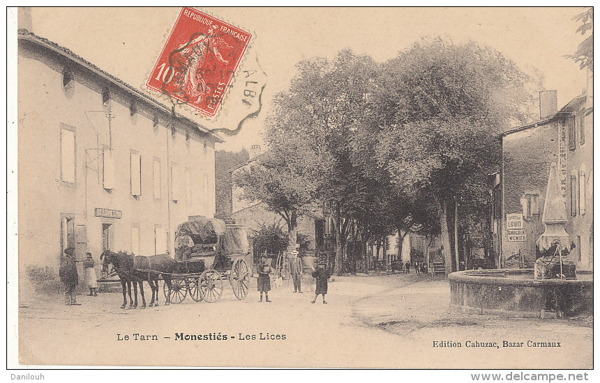 81 // MONESTIES    les lices   edit Cahusac