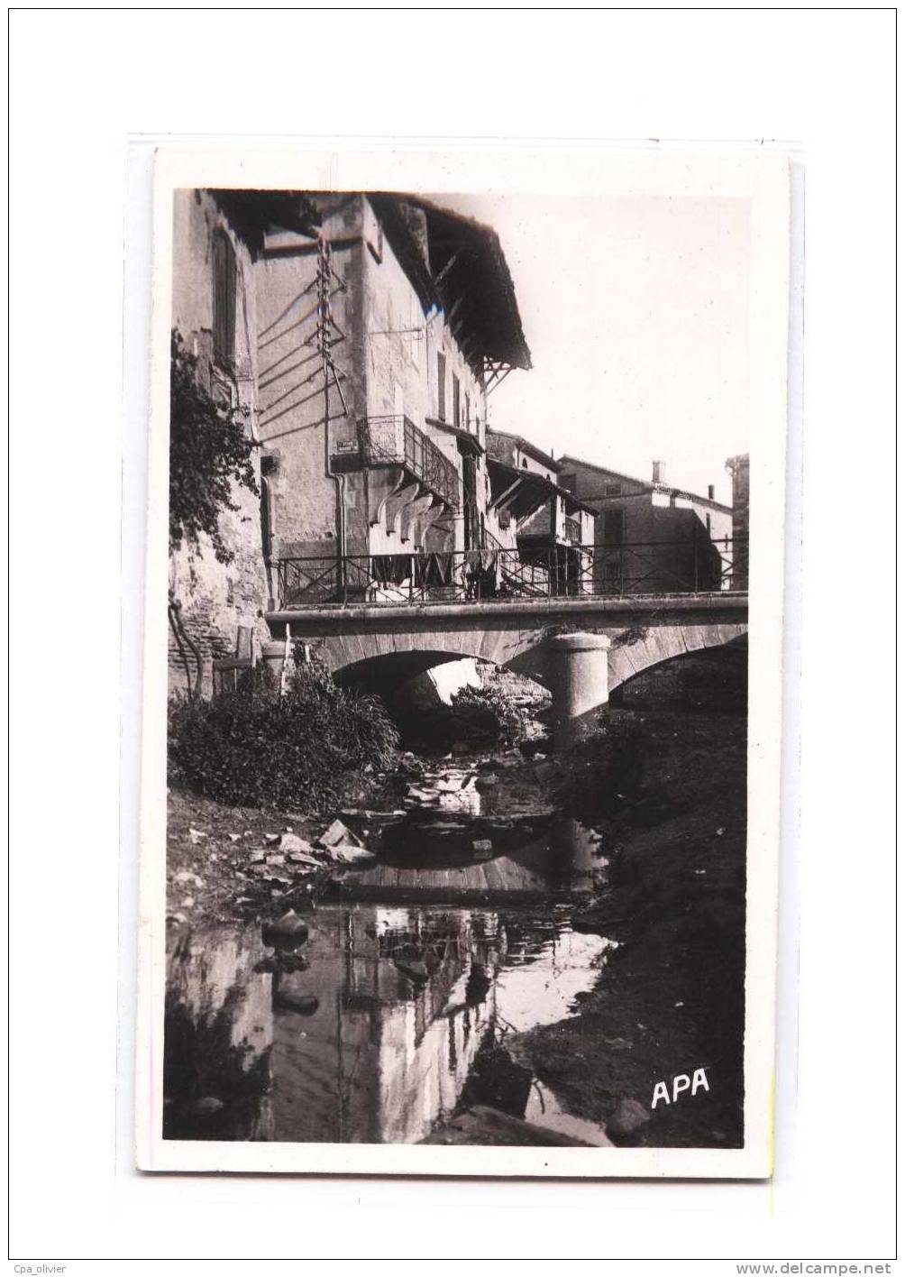 81 REALMONT Pont sur le Blima, ed APA 10, CPSM 9x14, 194?