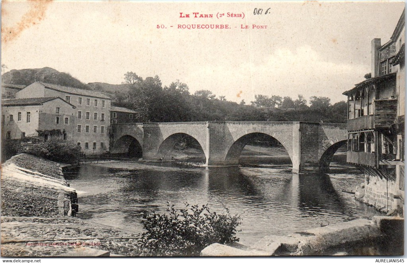81 ROQUECOURBE - le pont.