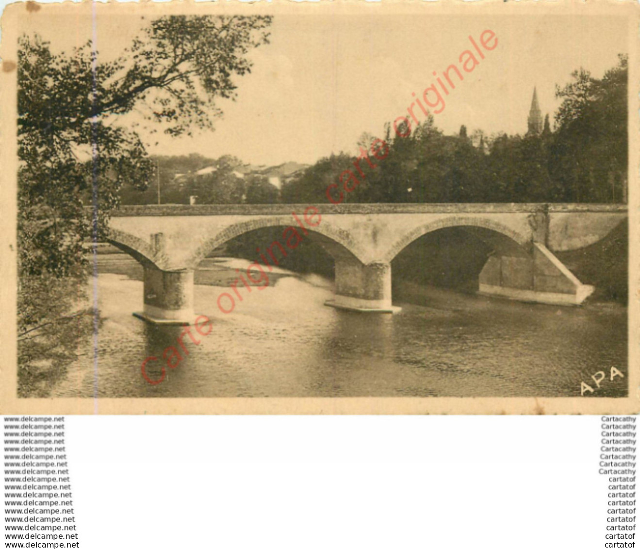 81.  SAINT PAUL CAP DE JOUX .  Le pont sur l'Agout .
