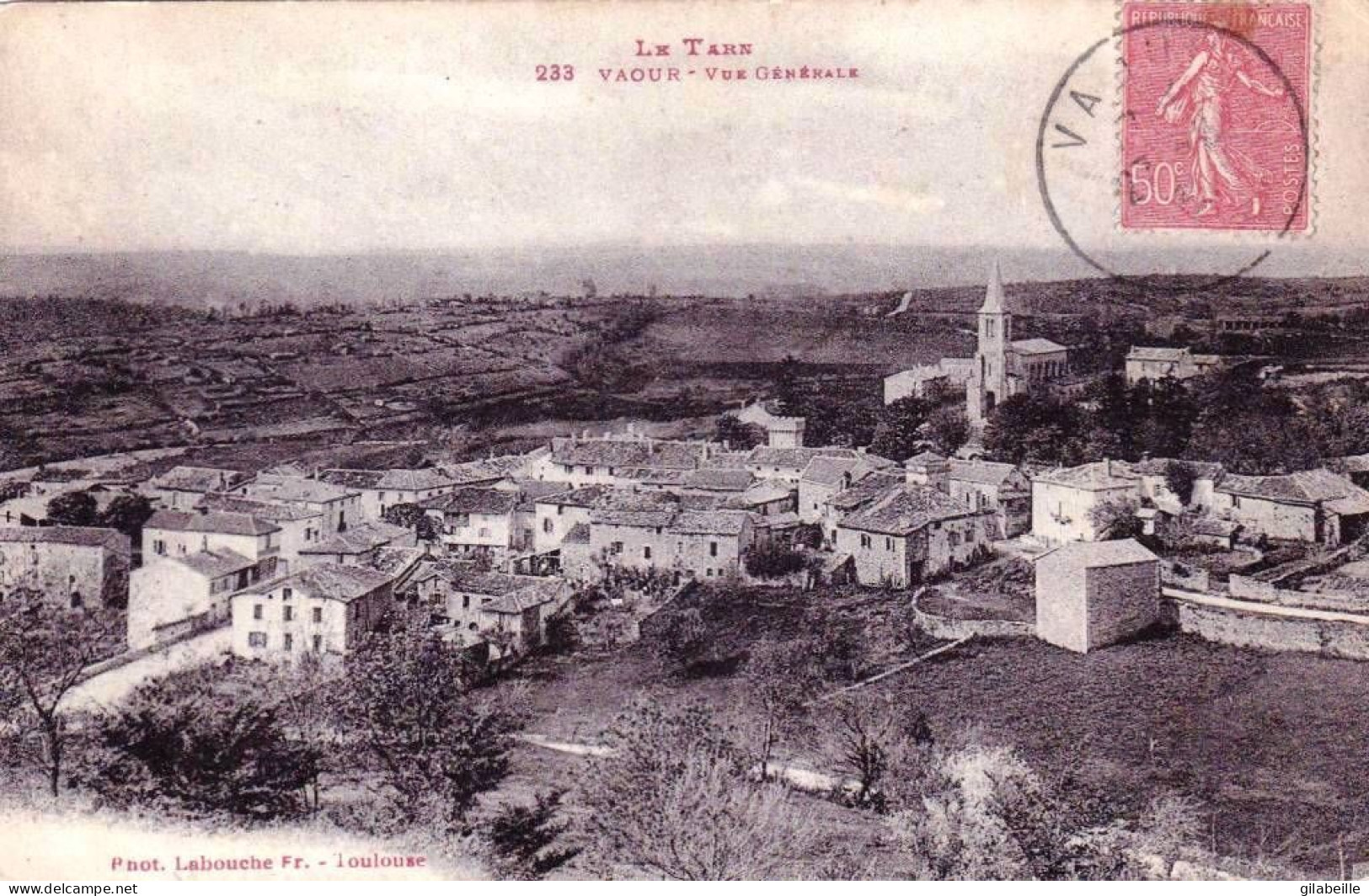 81 - tarn -  VAOUR -  vue generale