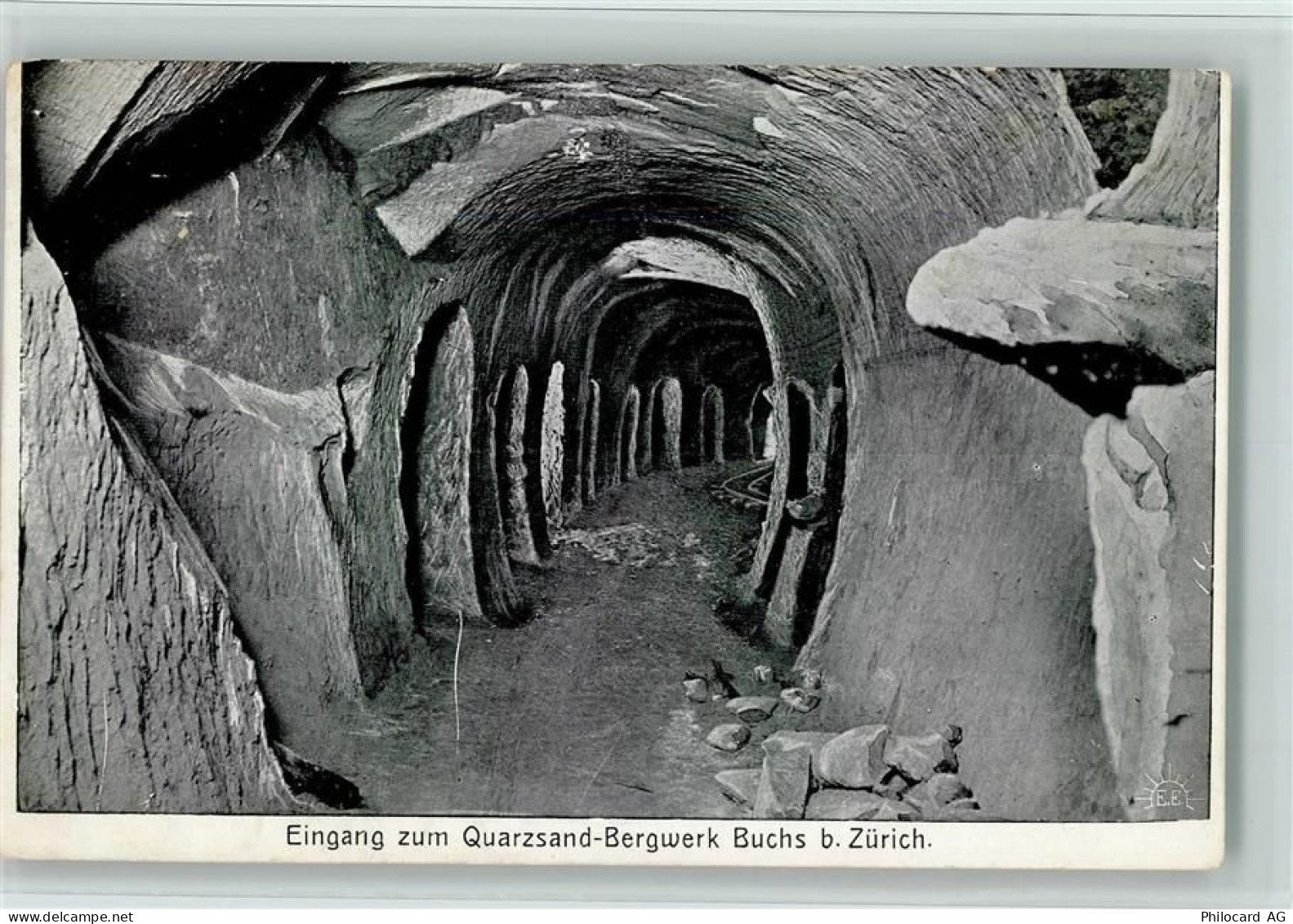 8107 Buchs ZH - Eingang zum Quarzsand-Bergwerk Buchs bei Zürich - 11056268