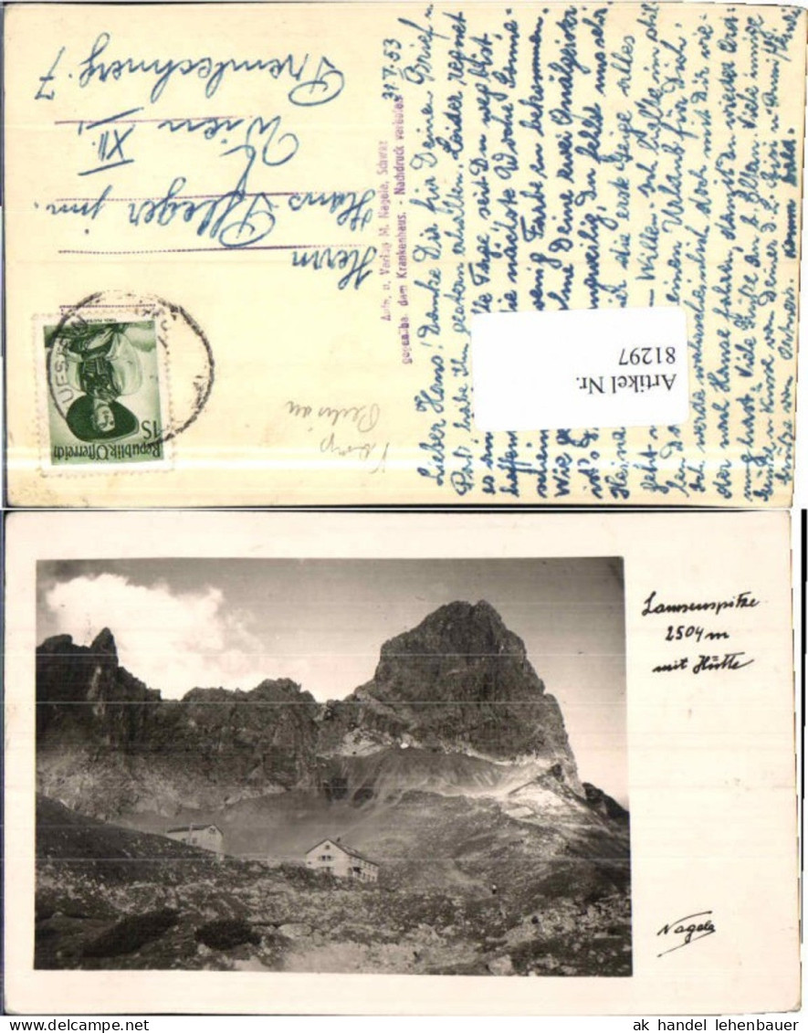 81297,Lamsenspitze m. Lamsenhütte Vomp Pertisau
