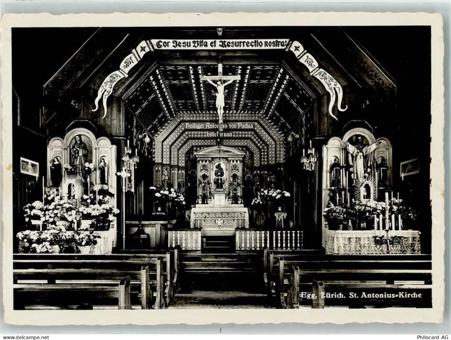 8132 Egg bei Zürich - St. Antonius Kirche Inneres - 39409948
