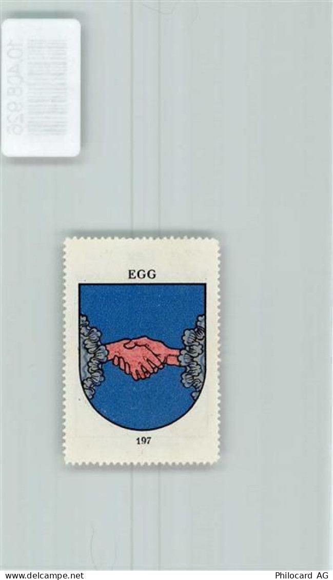 8132 Egg bei Zürich - Vignette Wappen Kaffee Hag ca 1920-1940 - 10408926