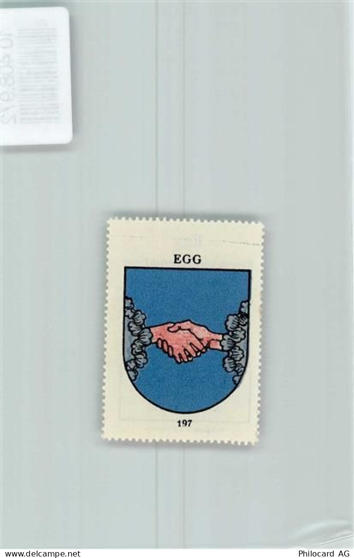 8132 Egg bei Zürich - Vignette Wappen Kaffee Hag ca 1920-1940 - 10408972