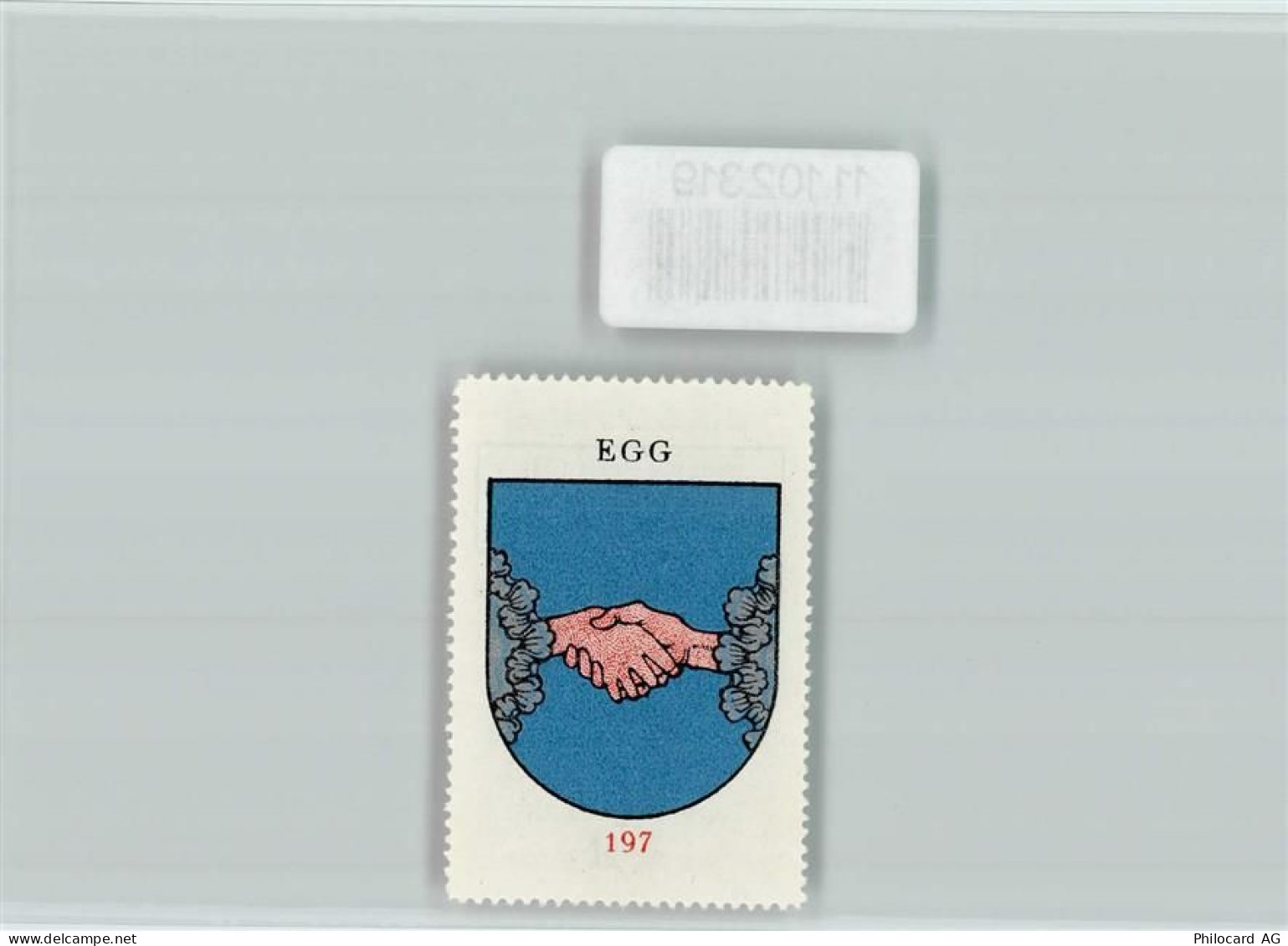 8132 Egg bei Zürich - Vignette Wappen Kaffee Hag ca 1920-1940 - 11102319