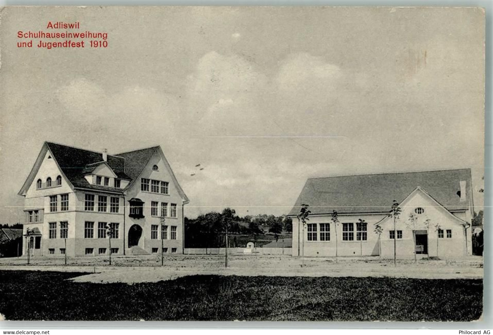 8134 Adliswil 1910 Foto AK Schuhauseinweiung Jugendfest 1910 - 13568254