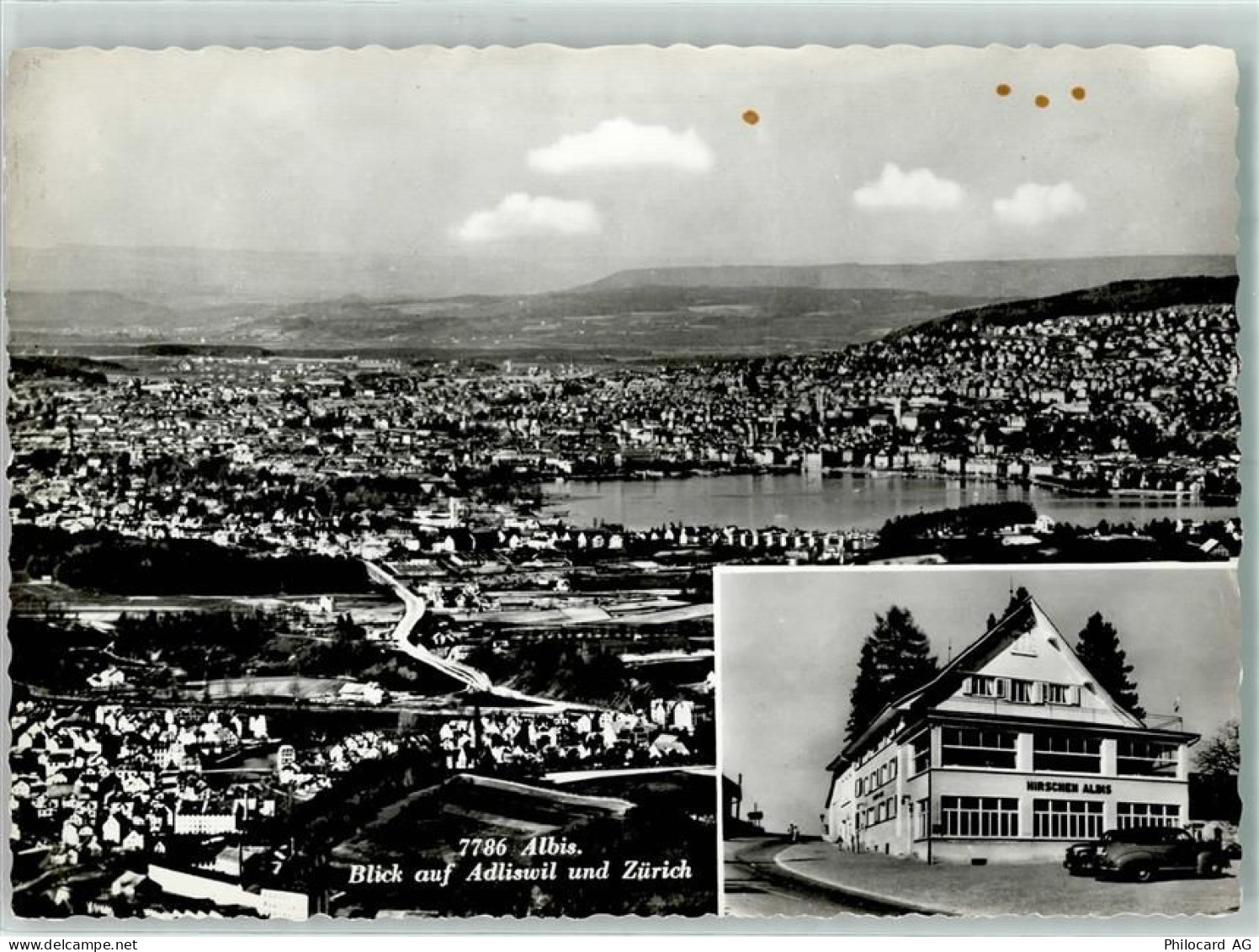 8134 Adliswil - Blick auf Adliswil und Zürich Hirschen Alms - 10290327