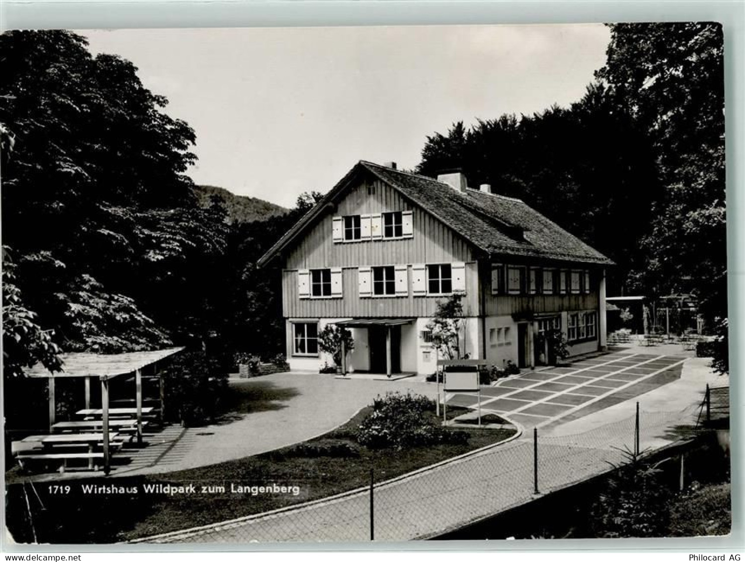 8135 Langnau am Albis 1944 Gebrauchsspuren Wirtshaus Wildpark zum Langen... - 10302147
