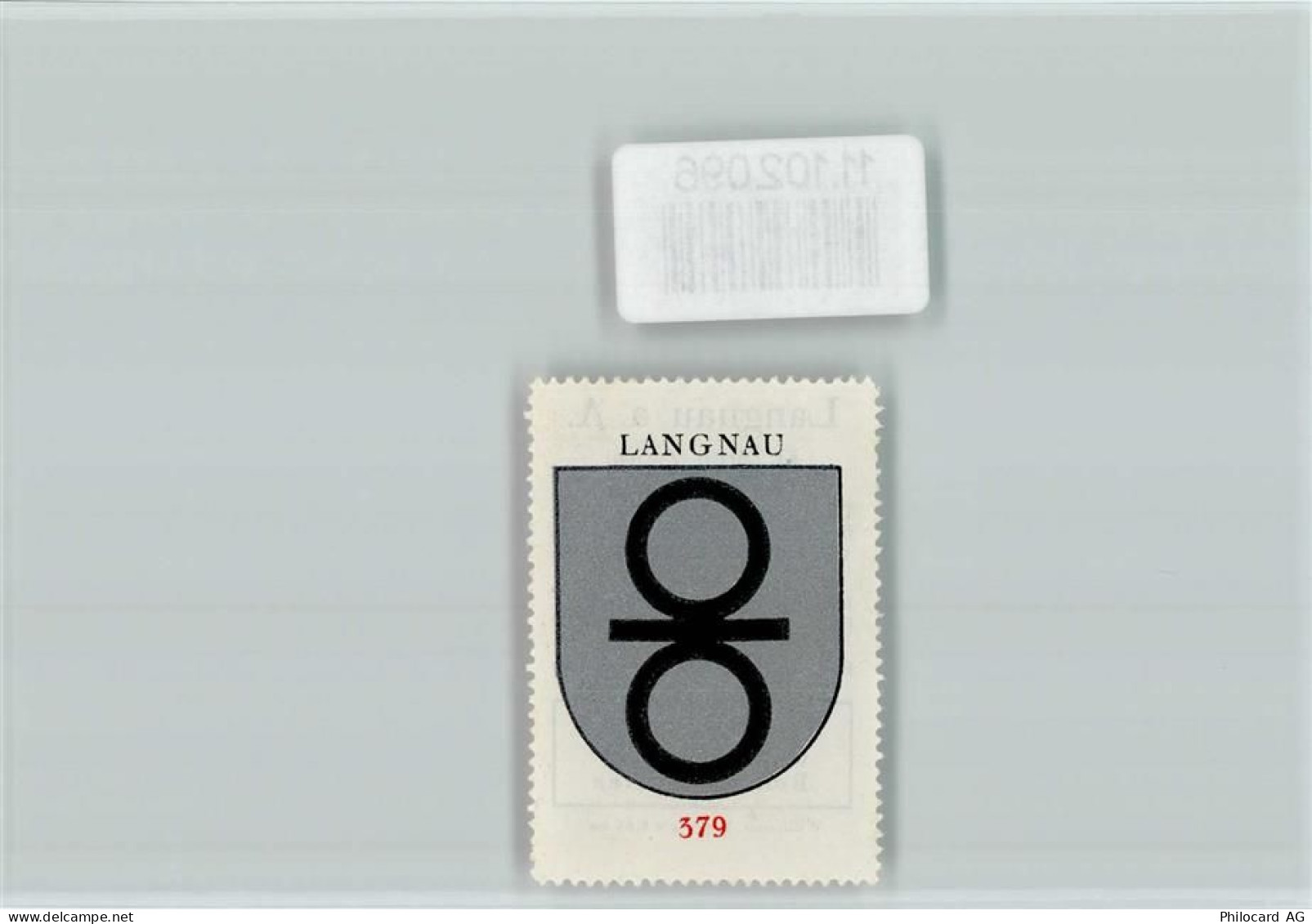 8135 Langnau am Albis - Vignette Wappen Kaffee Hag ca 1920-1940 - 11102096