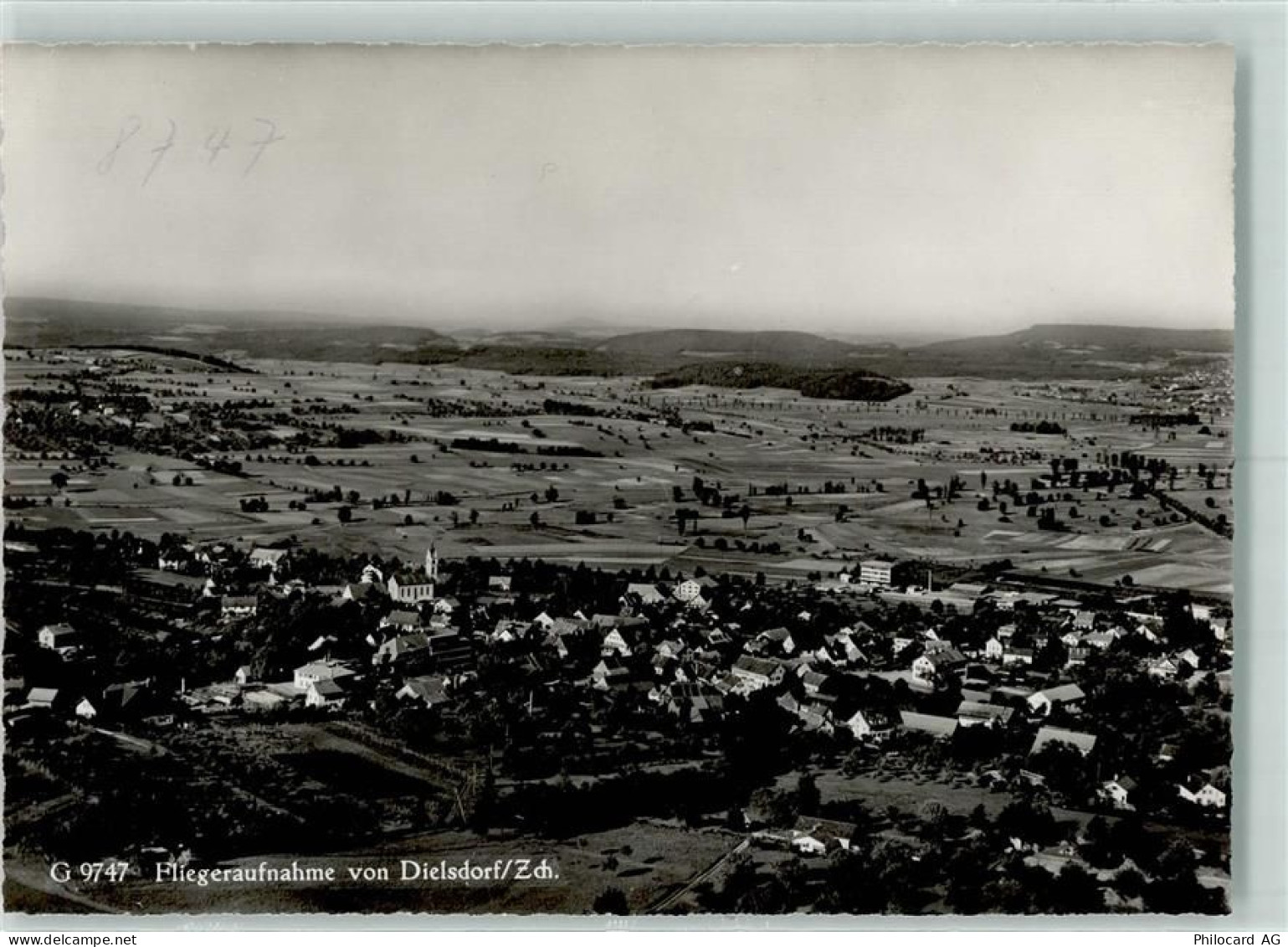 8157 Dielsdorf Gebrauchsspuren Fliegeraufnahme - 13146092