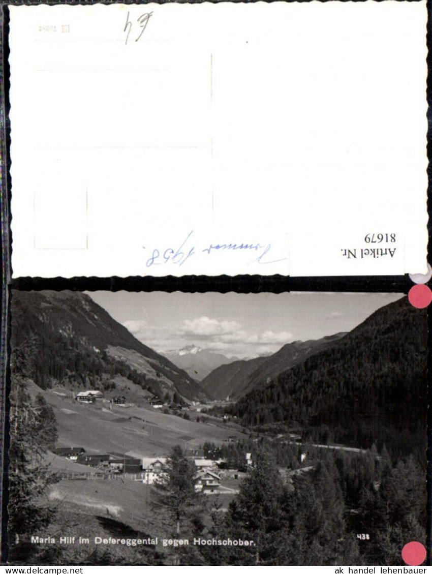 81679,Foto Ak Maria Hilf i. Defereggental geg. Hochschober
